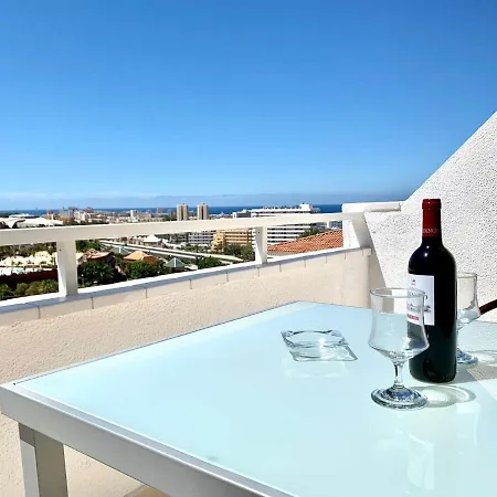 Inmejorables Vistas, Estudio Solo Adultos, Con Freewifi, Piscina, Cerca De Playa De America, En Sur De Tenerife